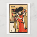 Search for woman reading book postcards Vintage