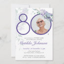 Search for purple surprise party invitations Floral