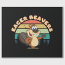 Search for beaver wrapping paper Wildlife
