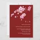 Search for red cherry blossoms invitations Elegant