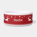 Search for santa claus pet bowls Festive