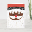 Search for afro cards Black santa