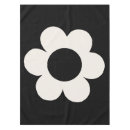 Search for black and white floral tablecloths Retro