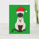 Search for siamese christmas cards Santa