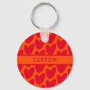Search for red and orange key rings Boho