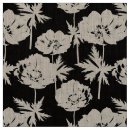 Search for simple floral fabric Black and white