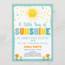 Search for vertical sunshine baby boy shower invitations You are my sunshine