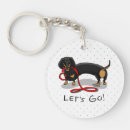 Search for black tan key rings Dachshund