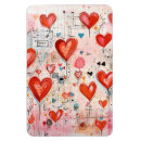 Search for red heart pattern magnets Valentine