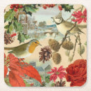 Search for vintage christmas coasters Red