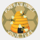 Search for raw honey stickers Honeycomb
