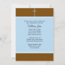 Search for blue and brown christening invitations Christian