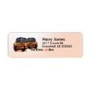 Search for bus return address labels Cute