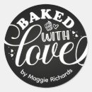 Search for black and white cookie stickers Baked with love