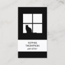 Search for black cat business cards Black and white