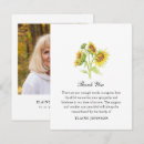 Search for sunflower thank you cards In loving memory