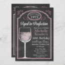 Search for vintage aged to perfection invitations Wine