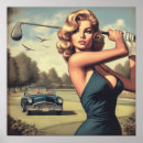 Search for vintage golf posters Pinup