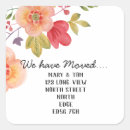 Search for orange address stickers Change of address