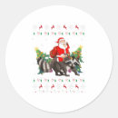 Search for funny racoon stickers Xmas