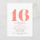 Search for floral sweet 16 invitations Typography
