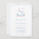 Search for watercolor crest wedding invitations Preppy