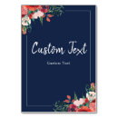 Search for burgundy navy floral wedding table cards Watercolor