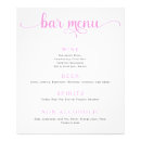Search for bar menu posters Pink
