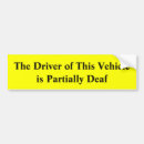 Search for deaf bumper stickers Driver