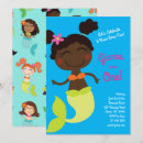 Search for black mermaid invitations Girls