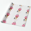Search for mistletoe wrapping paper Kiss