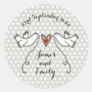 Search for white dove wedding stickers Couple