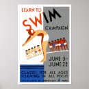 Search for vintage swimming pool posters Wpa