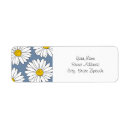 Search for yellow daisy return address labels Daisies