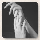 Search for human body part coasters Black and white