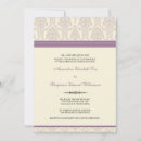 Search for lilac damask invitations Vintage