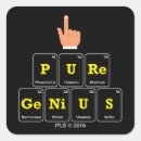 Search for genius stickers Humour