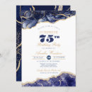 Search for surprise 75th birthday invitations Elegant