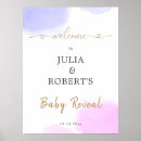 Search for gender reveal posters Watercolor