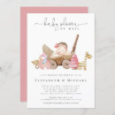 Search for by mail baby girl shower invitations Modern