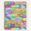 Search for unicorn glitter notebooks Rainbow