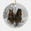 Search for clydesdale horse christmas tree decorations Snow