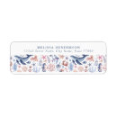 Search for seahorse return address labels Coral
