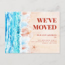 Search for beach change of address postcards Watercolor