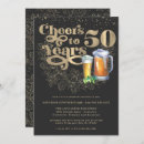 Search for cheers to 50 years invitations Watercolor
