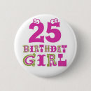 Search for 25th birthday badges Happy