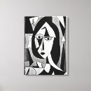 Search for abstract woman face art White