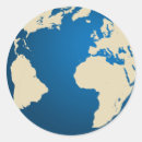 Search for planet earth map stickers Blue