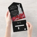 Search for red and black 40th birthday invitations Roses