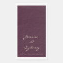 Search for plum wedding napkins Trendy